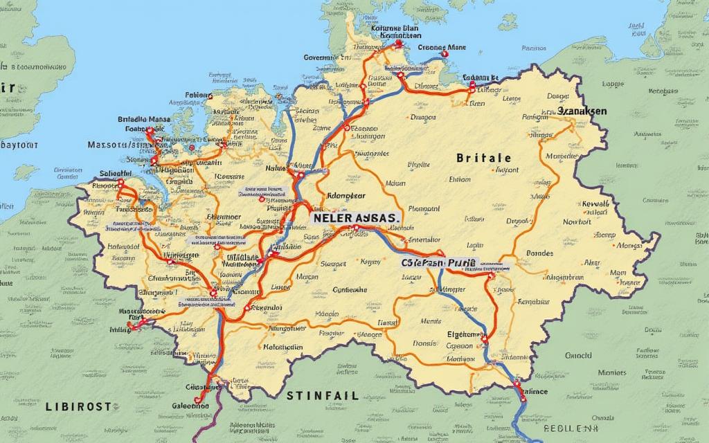 Map of tolled highways in the Czech Republic